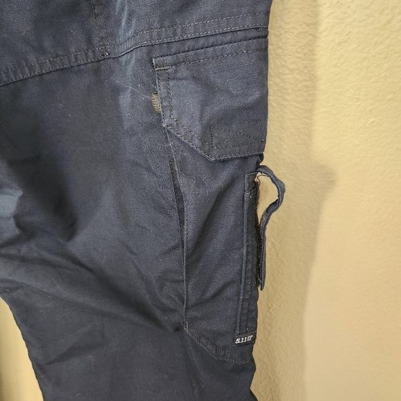 5.11 Tactical Womens Dark Navy Taclite EMS Ripstop Straight Leg Pants-Size 16 - Picture 7 of 12